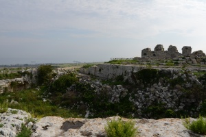 View east towards the 'Pentapylon' of the fortress